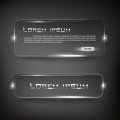 Button square web glossy  Silver