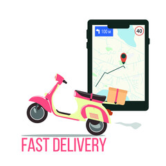 scooter delivery via the app