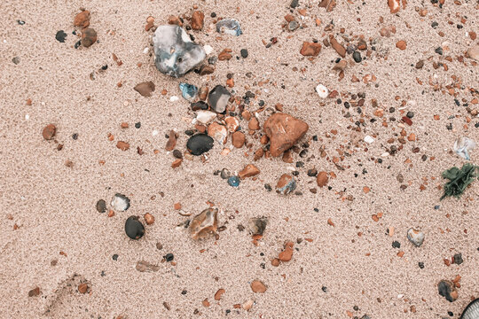 Pebbles On The Sand 