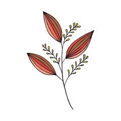 Ornamental plant. Vector stock illustration eps10. Hand drawing. 