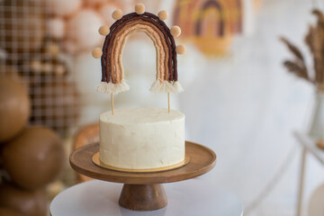 birthday cake and candy bar