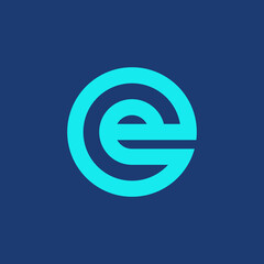 Letter E logo. Icon design. Template elements - vector sign