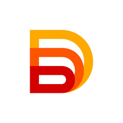 Letter D logo. Icon design. Template elements - vector sign