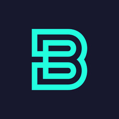 Letter B logo. Icon design. Template elements - vector sign