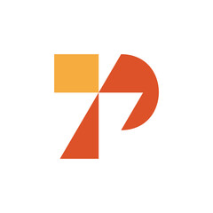 Letter P logo. Icon design. Template elements - vector sign