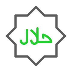 Halal symbol icon