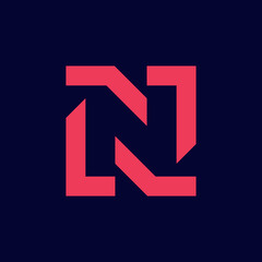 Letter N logo. Icon design. Template elements - vector sign