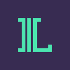 Letter L logo. Icon design. Template elements - vector sign