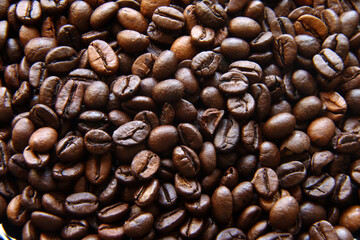 background texture of coffee beans