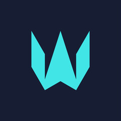 Letter W logo. Icon design. Template elements - vector sign