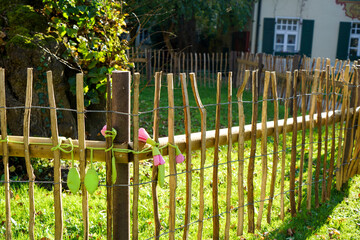 Fence wire photographed outdoors in the best of daylight