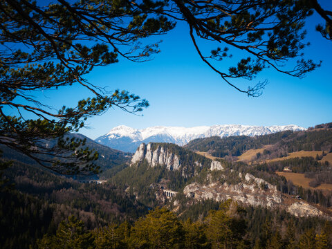 Semmering mountain famous train track Ghega