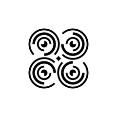 Abstract logo. Icon design. Template elements - vector sign