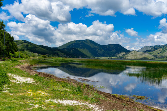 Italy Campania lake Matese