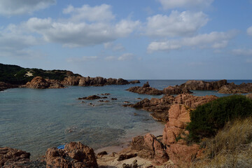 Veduta della costa di Cala Sarraina