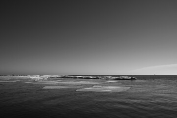 Ice on the beach