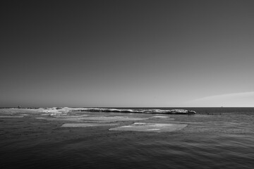 Ice on the beach