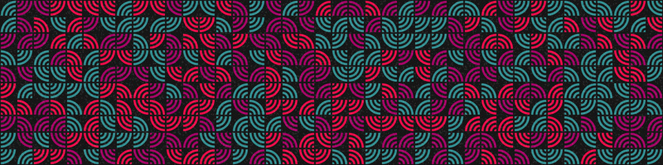 Abstract Geometric Pattern generative computational art illustration