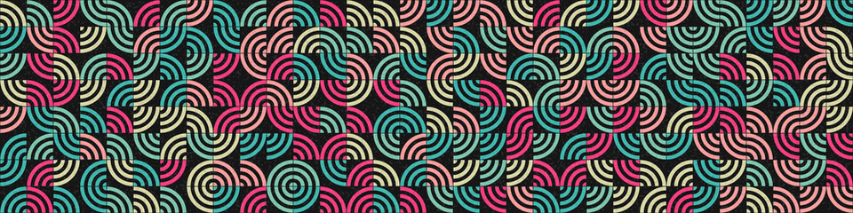 Abstract Geometric Pattern generative computational art illustration