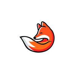 fox media logo use simple and flat color combination. 
forming the fox inside the play button. This logo good 
for media company, advertising company or apps.
