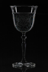 glass on black