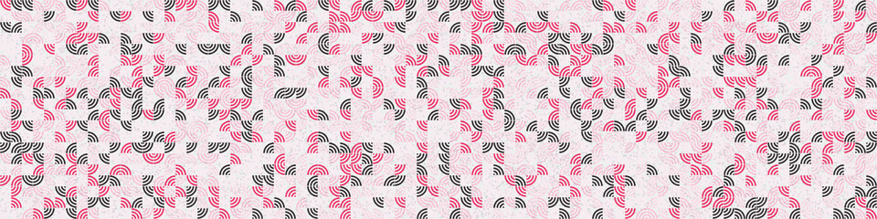 Abstract Geometric Pattern generative computational art illustration