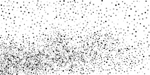 Silver shine of confetti on a white background.   Illustration of a drop of shiny particles. Decorative element. Element of design. Vector illustration, EPS 10.