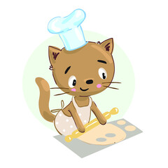 Cute cat chef 