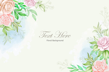 Elegant floral background with beautiful flower