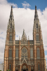 Fototapeta na wymiar The biggest cathedral of Argentina located in 