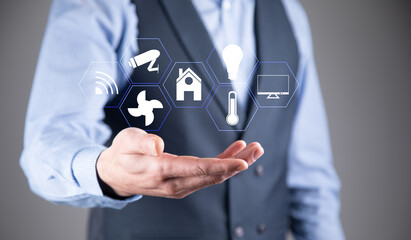 Assistant Smart home automation futuristic interface