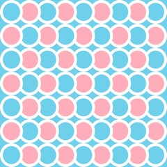 Simple pattern. Circle pattern. Seamless background. Fish scale pattern. Abstract geometric background in a marine theme. © Sudakarn