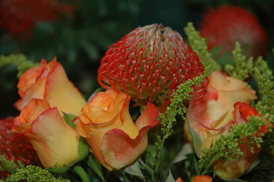Flower arrangement for a wedding
