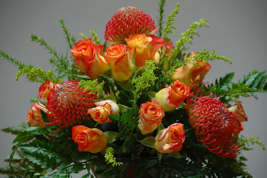 Flower arrangement for a wedding