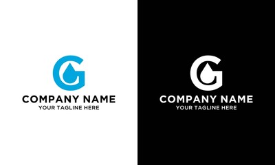 Letter G Water logo design template
