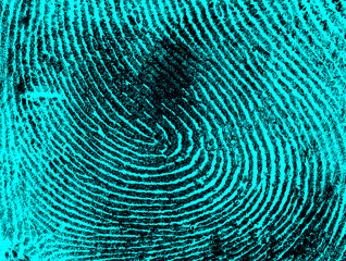 Index fingerprint with ultraviolet lamp, as a background.