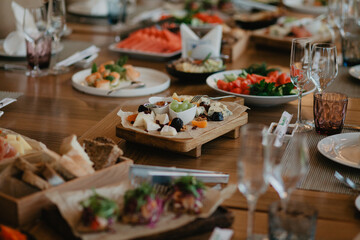 catering buffet table