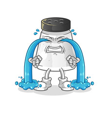 salt crying illustration. character vector
