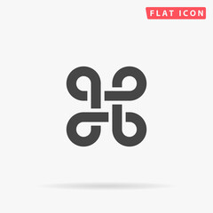 Command flat vector icon. Hand drawn style design illustrations
