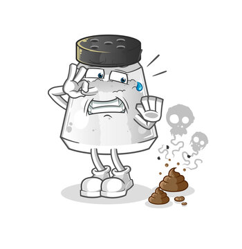 recommend clip art: salt with stinky waste illustration. character vector