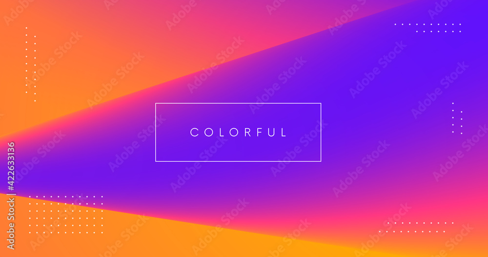 Aufkleber abstract modern dynamic geometric fluid background. minimal colorful geometric backdrop.