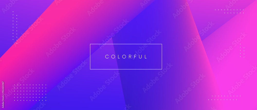 Aufkleber abstract geometric modern background. cool gradient minimal backdrop.