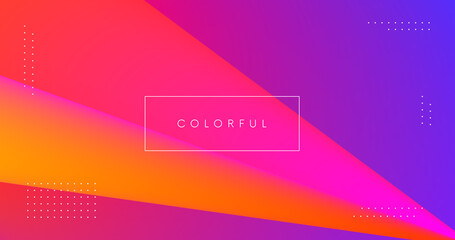Abstract geometric modern background. Cool gradient minimal backdrop.