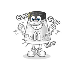 salt applause illustration. character vector