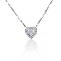 silver earrings with diamonds