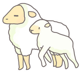 羊の親子