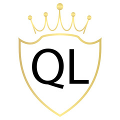 QL Letter Logo Design With Simple style
