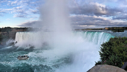 A view of Niagara Falls from the Canadian side