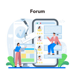 Web development online service or platform. Website optimization