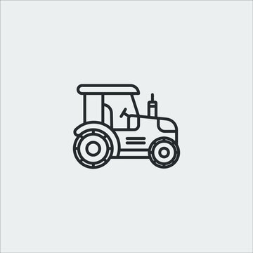 tractor icon vector sign symbol